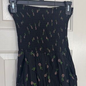 Socialite Black Jumpsuit with Pineapple Accents